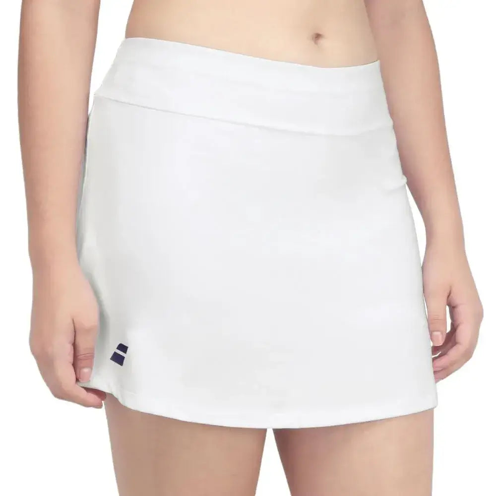 falda babolat play skirt mujer blanca con short interior integrado