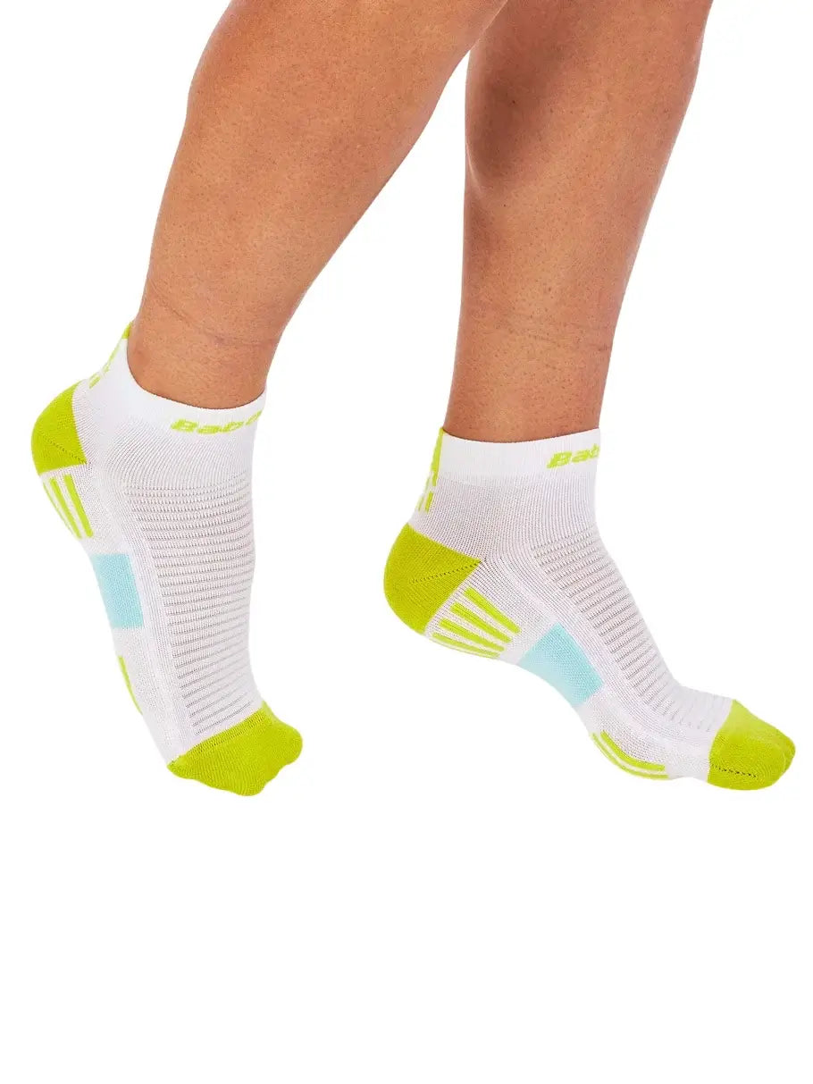 calcetín deportivo babolat blanca transpirable para juego de pádel