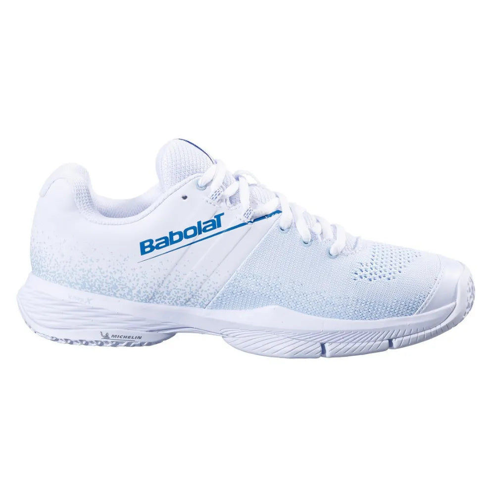 tenis babolat sensa women blanco para pádel con suela michelin y ajuste cómodo