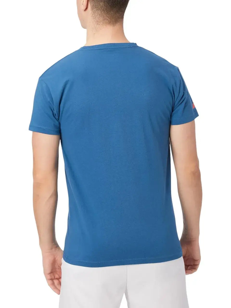 camiseta azul hombre babolat con diseño icónico para fans del padel