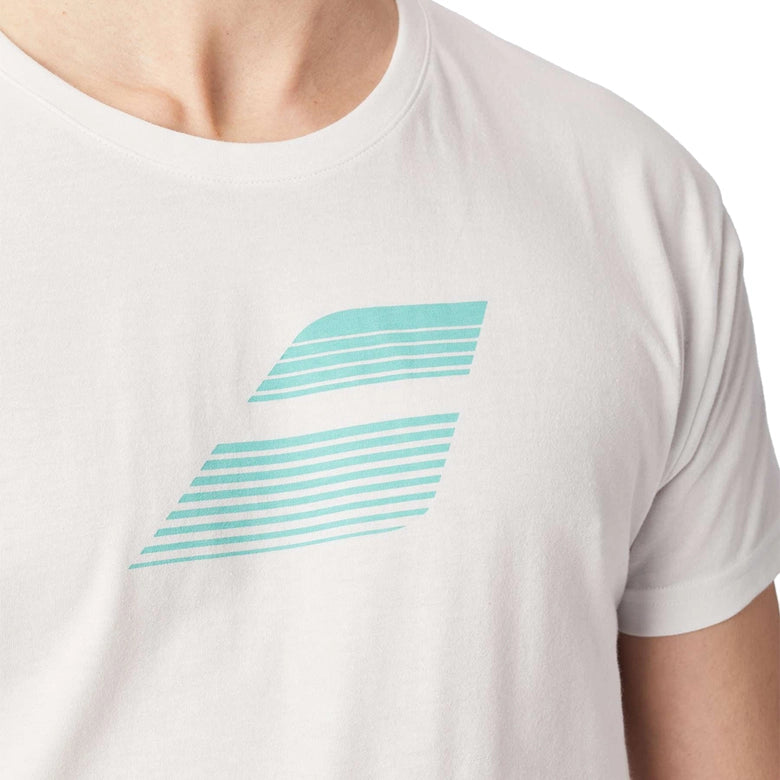 prenda deportiva babolat blanca logo para padelistas y tenistas