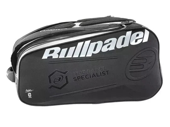 paletero padel bullpadel hack plata con compartimentos termicos para palas de padel