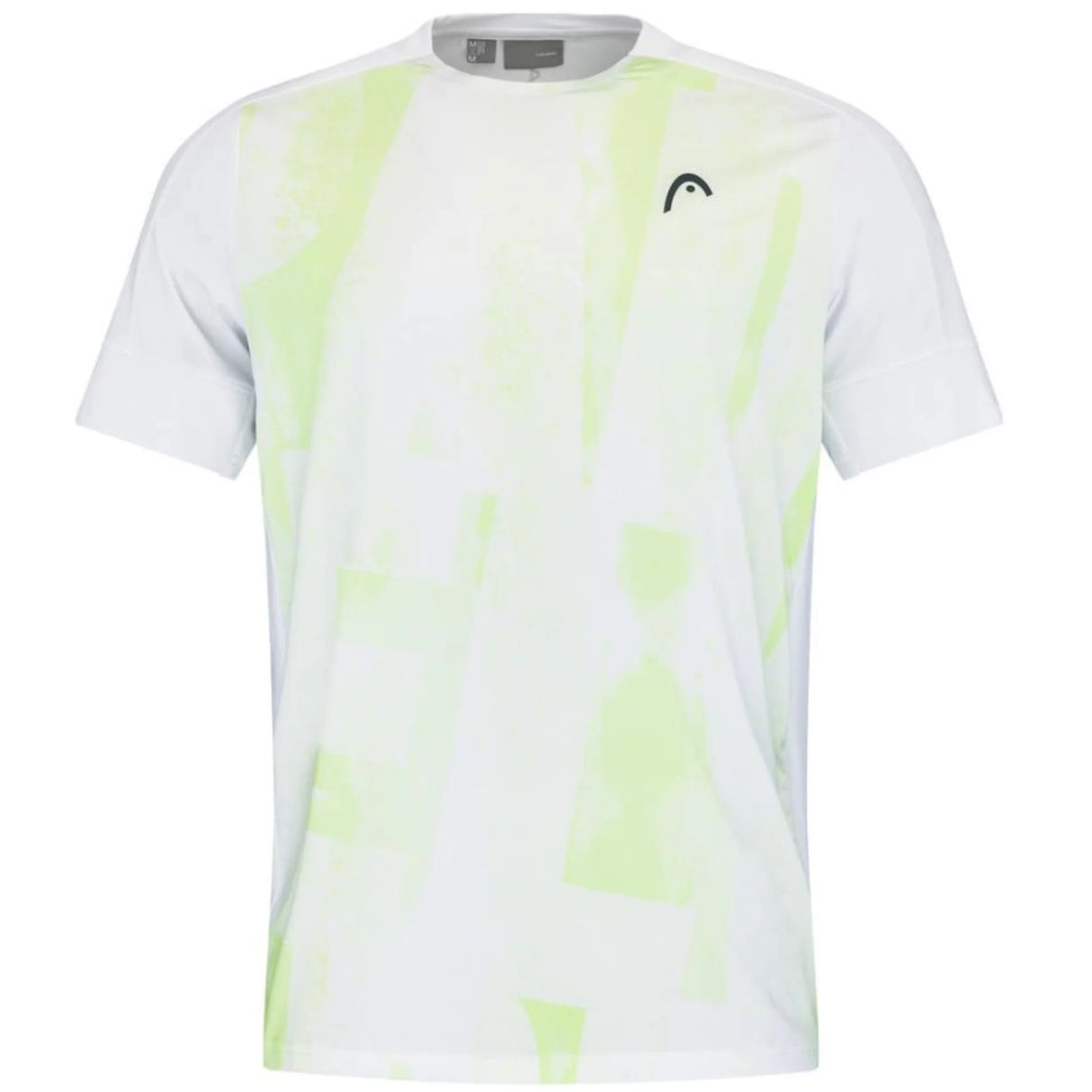 Playera Head Padel Tech Blanca con Verde para Pádel