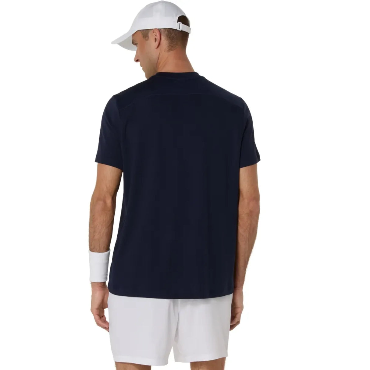 Playera Asics Court SS Top Azul para Pádel