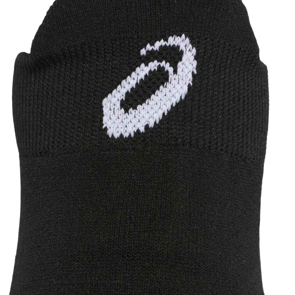 calcetas cortas asics negras con diseño anatómico para pádel