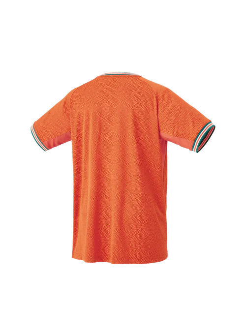 camiseta yonex naranja con estilo deportivo para entrenamientos de pádel