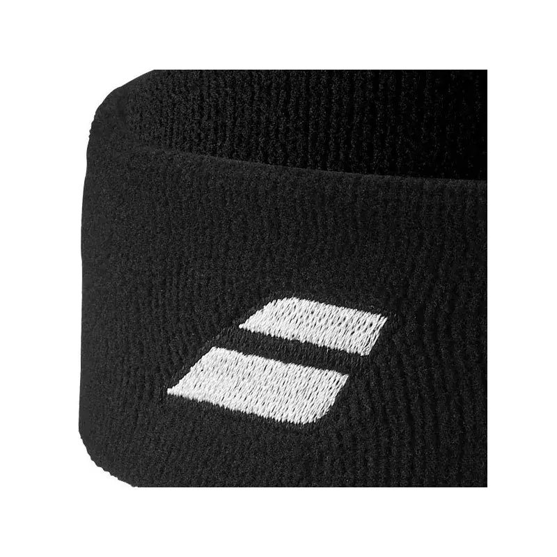 cintillo deportivo babolat negro con logo para tenis y padel