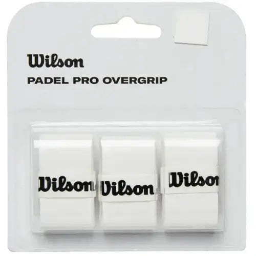 set 3 grips wilson pro color blanco con agarre cómodo y duradero