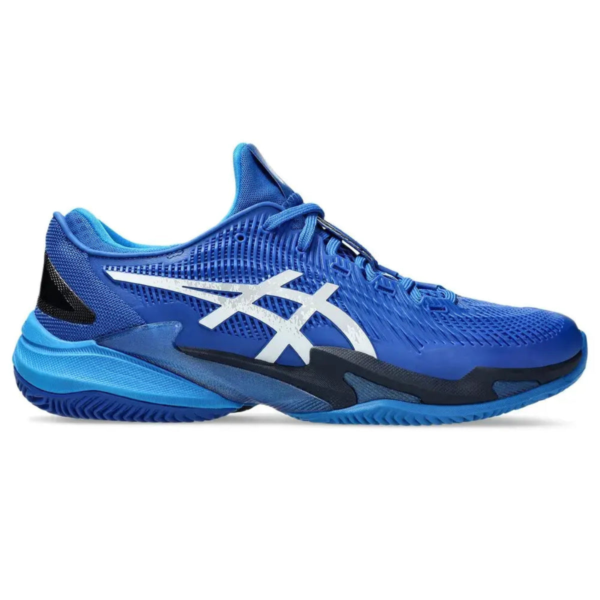 calzado asics court ff 3 novak azul tuna confort y agarre