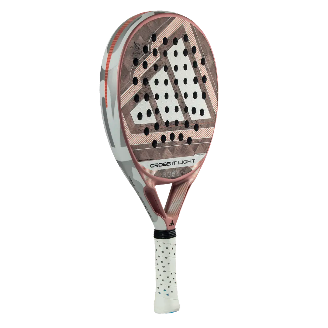 pala padel adidas cross it light con forma redonda y balance bajo para precisión