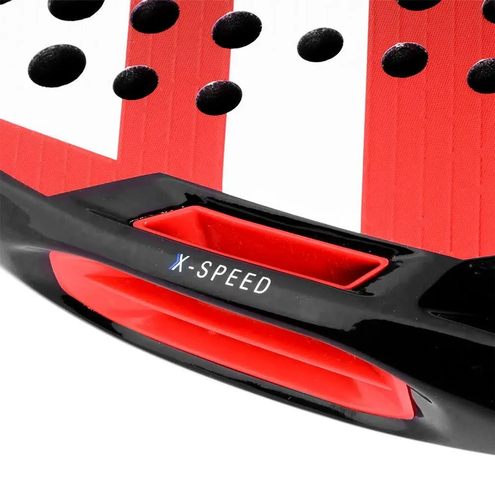 pala tecnifibre curva speed con peso balanceado hacia la cabeza para mayor potencia