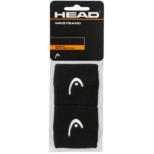 Muñequera Head 2.5'' Negra para Pádel