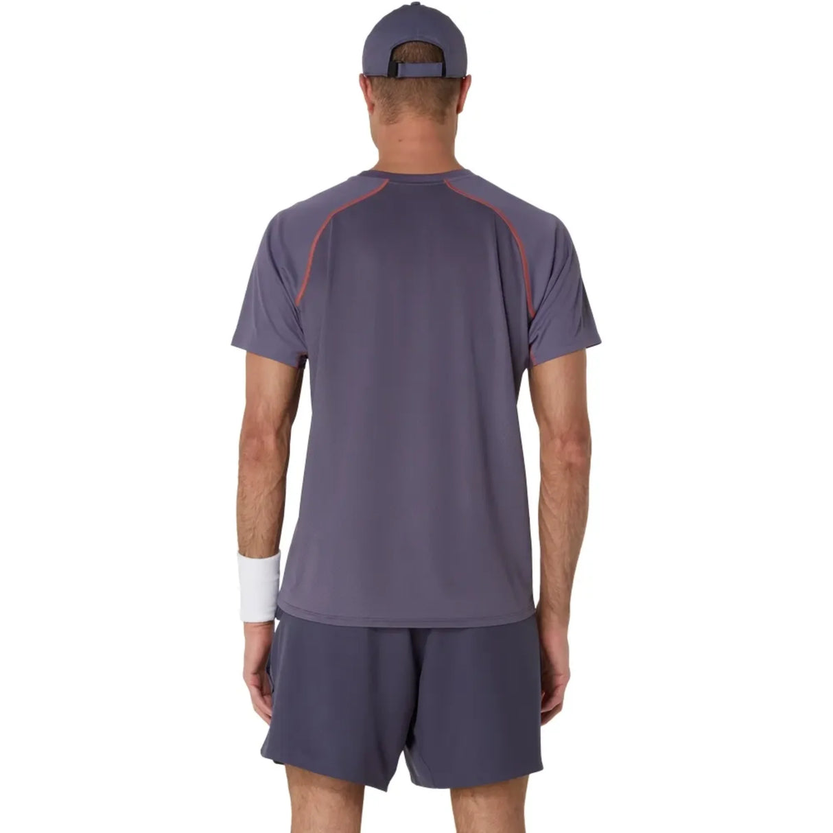 Playera Asics Match Actibreeze Manga Corta Púrpura Grisáceo para Pádel