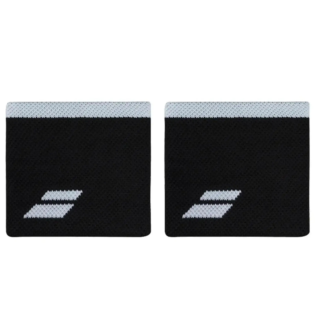 Muñequera Babolat Logo Negra/Blanca para Pádel