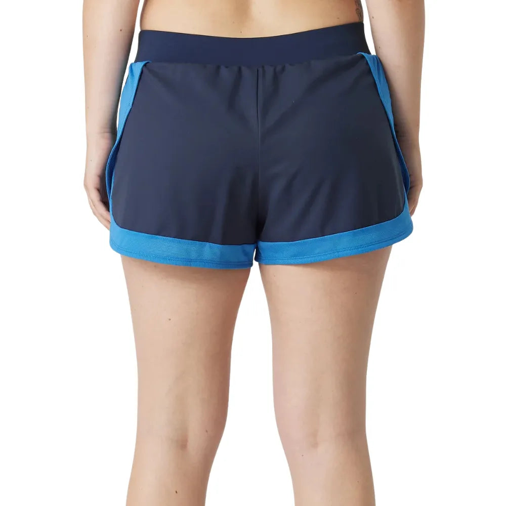 Short Asics Match 2-in-1 Mujer Azul Marino/Azul para Pádel