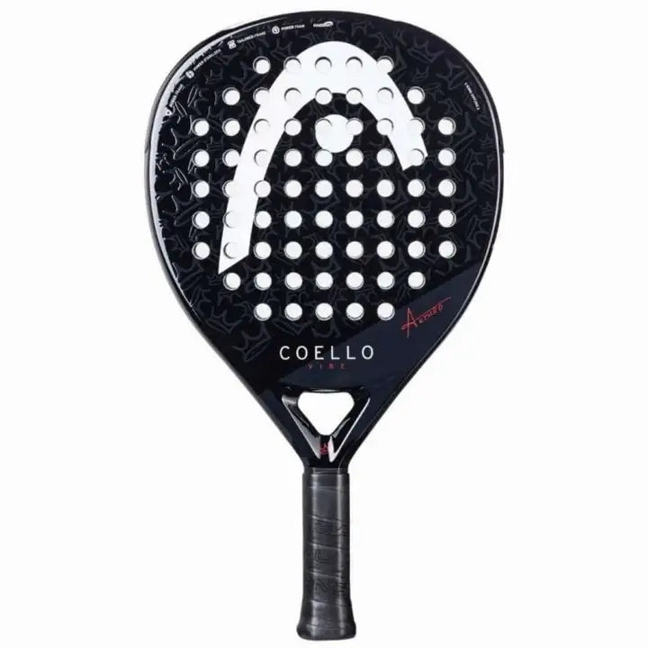 pala de pádel head coello vibe 2025 edición especial en negro y dorado