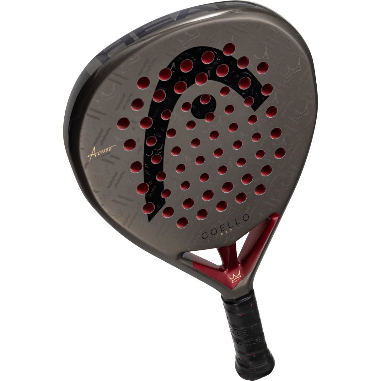 pala de padel Head Coello Pro 2026 empuñadura ergonomica con grip de fabrica