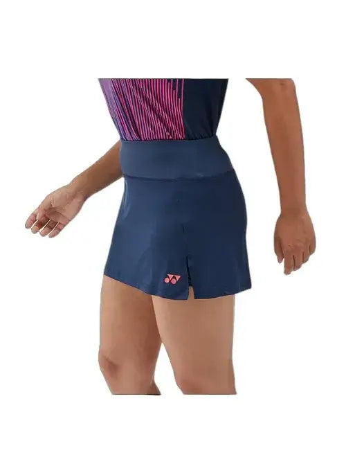 falda de pádel mujer yonex club team azul marino de alto rendimiento