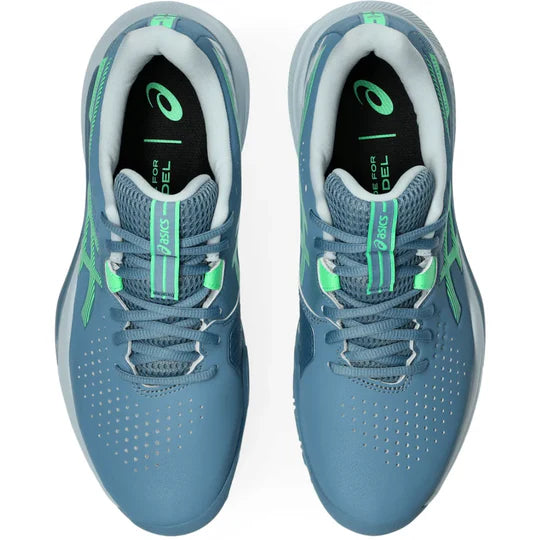Tenis ASICS GEL-CHALLENGER 15 PADEL Saba Blue Vital Green para Hombre