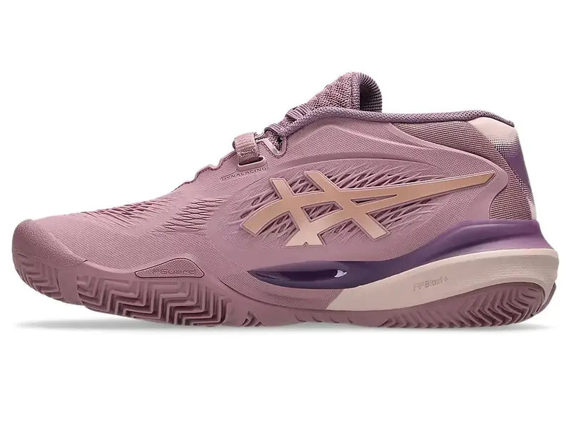 zapatillas asics gel-resolution x padel mujer violeta oro rosa