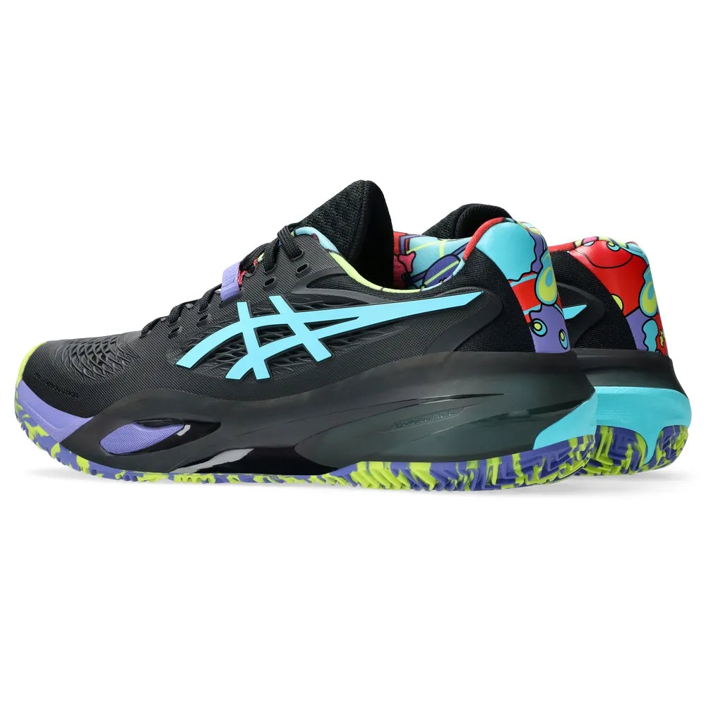 calzado padel asics gel-resolution x negro con dynawall para estabilidad