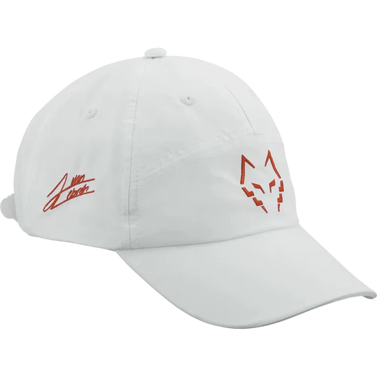 Gorra Babolat Juan Lebrón Perf Cap Blanco Naranja para Pádel