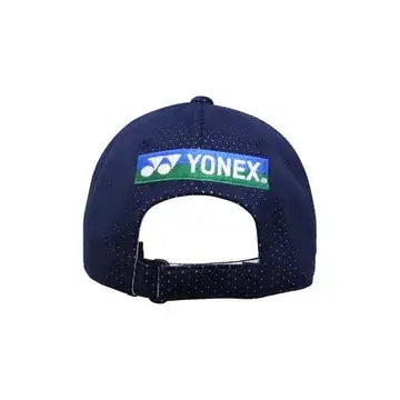 gorra yonex azul para pádel con ajuste trasero y diseño profesional