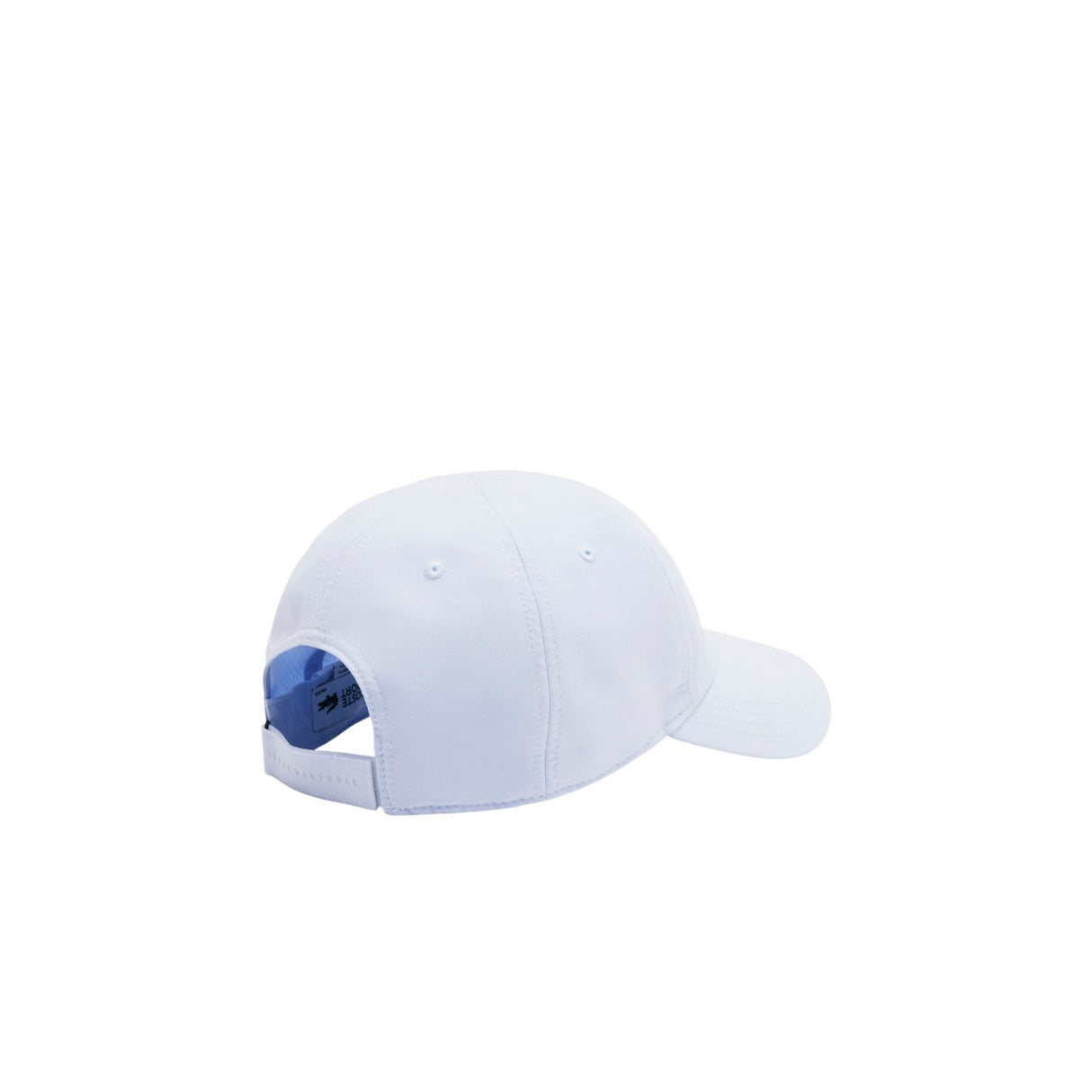 gorra lacoste celeste unisex con visera curva y diseño clásico