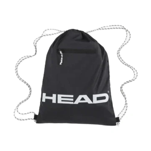 bolsa de cuerdas head tour gym sack negra blanca reutilizable