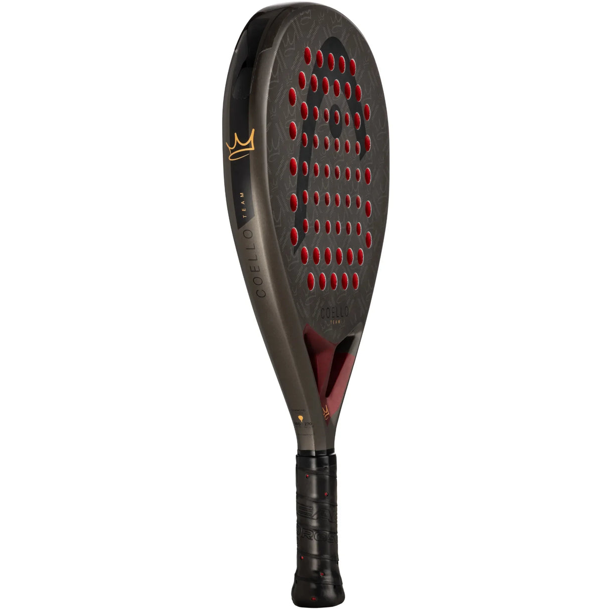 pala de padel Head Coello Team 2026 diseño exclusivo con logo corona y firma Arturo Coello