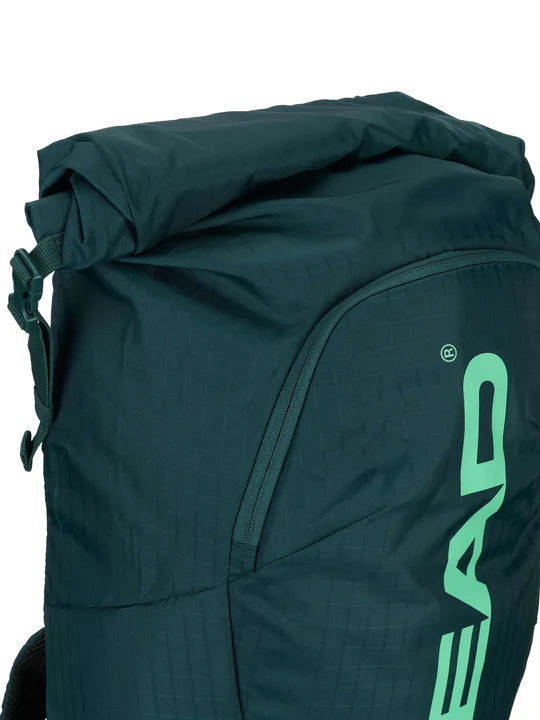 mochila deportiva head tour racqpack verde con diseño moderno para deportes de raqueta