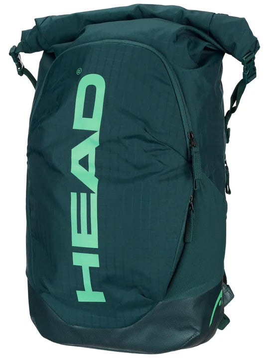 mochila head tour racqpack verde para tenis con compartimento para hasta 3 raquetas y tecnología cct+ head padel