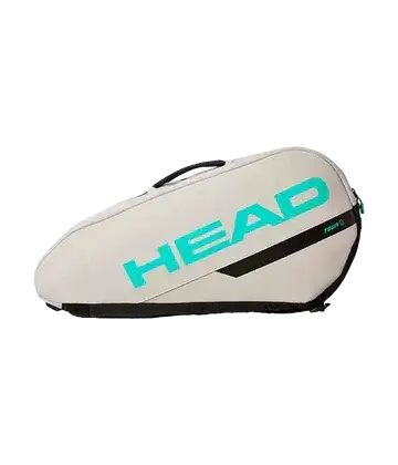 bolso head tour team gris con logo lateral y estructura reforzada