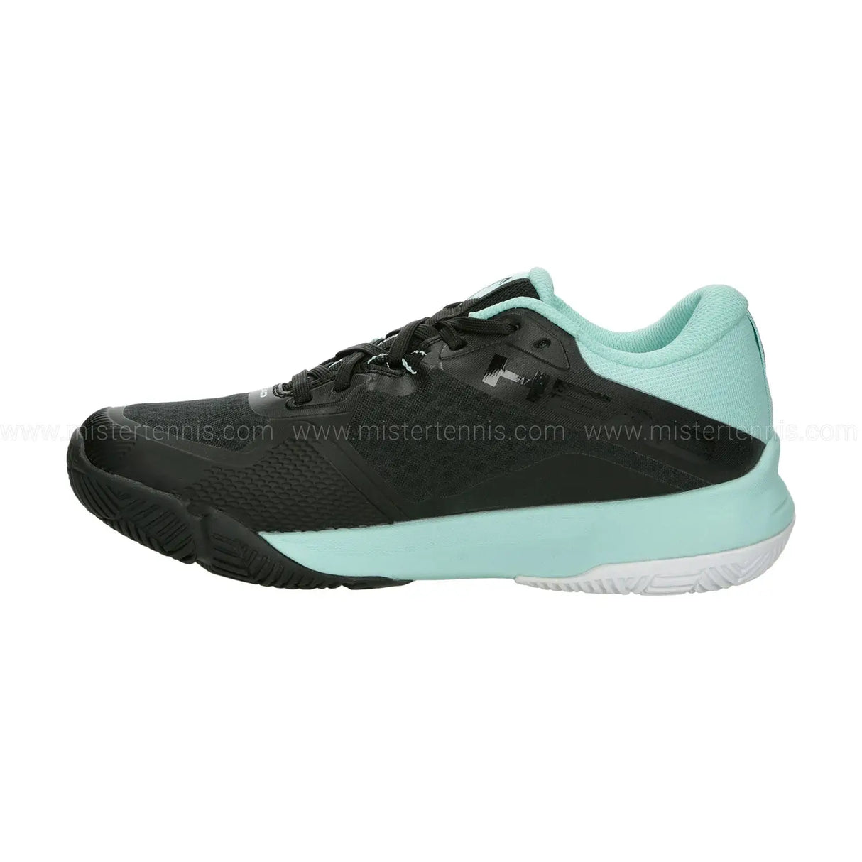 zapatillas head negras mujer para pádel con diseño ergonómico