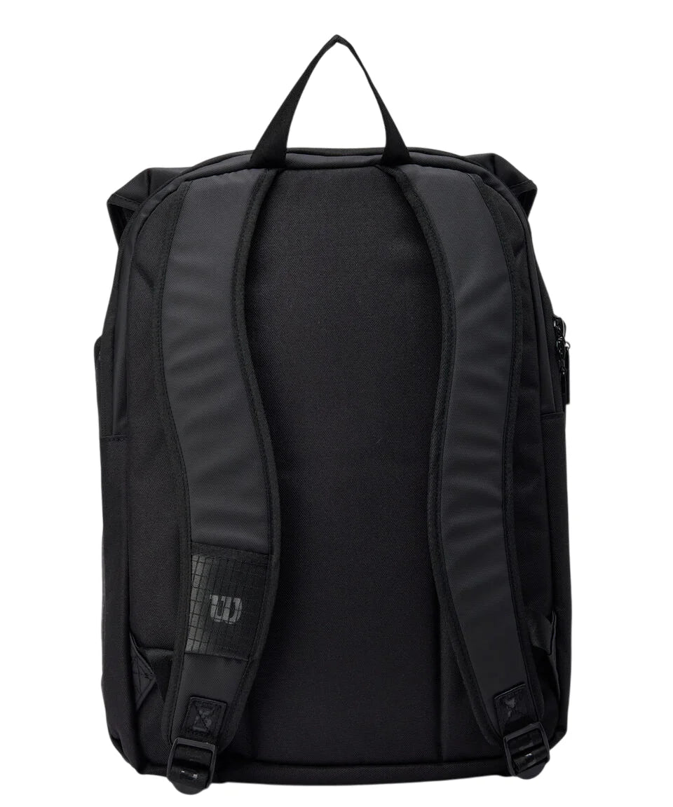 mochila wilson pro staff negra ideal para transportar palas de padel y accesorios