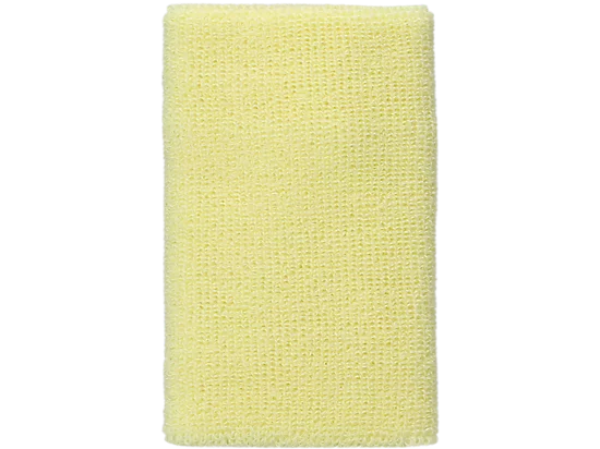 muñequera deportiva color amarillo pastel con diseño absorbente