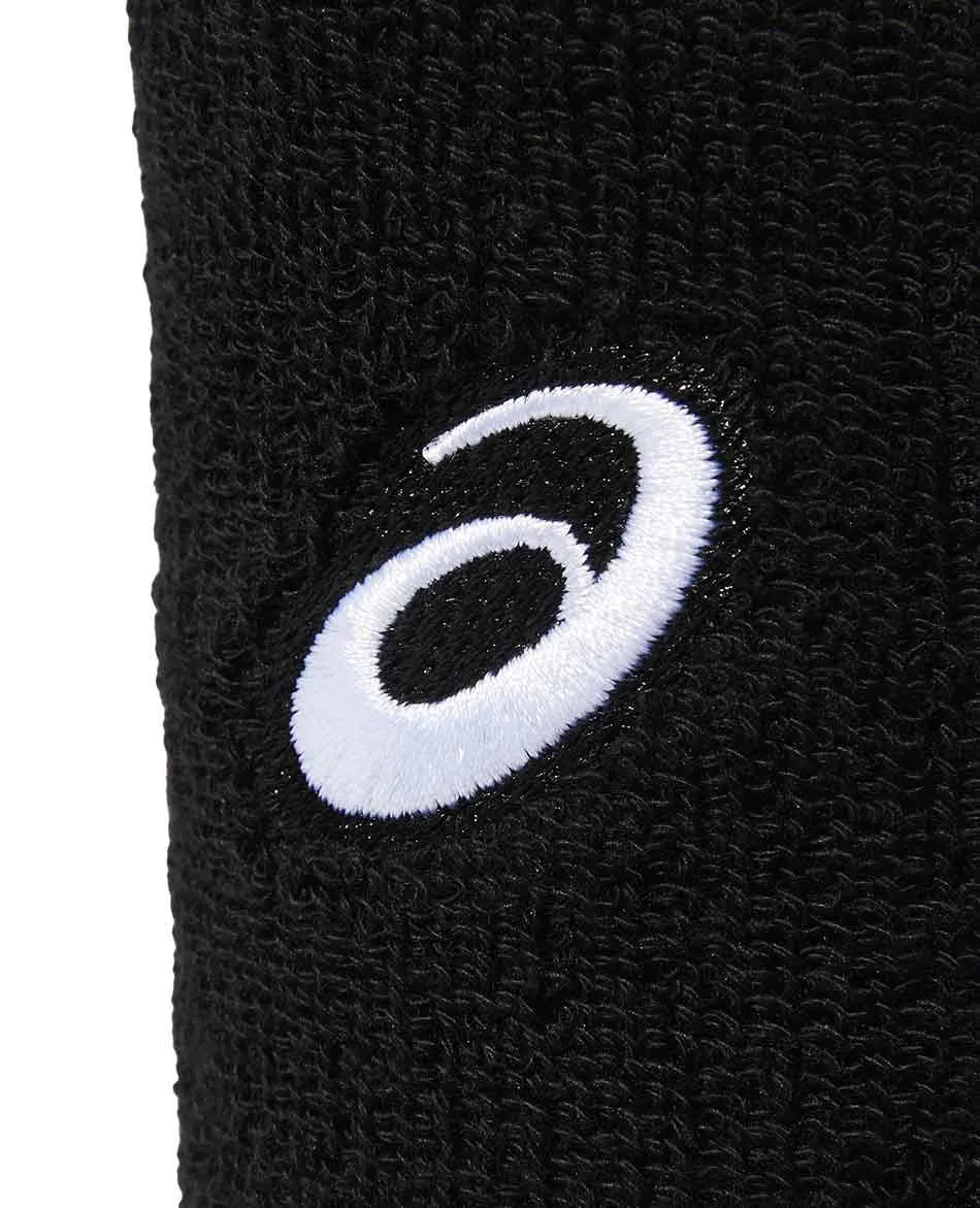 muñequera de alto rendimiento asics negra para pádel