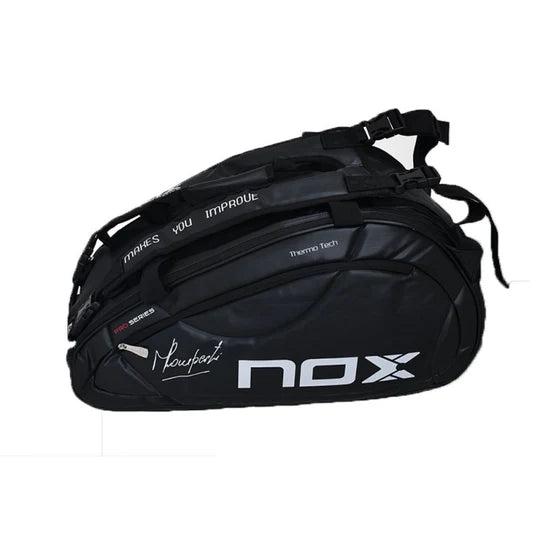 paletero nox pro series negro con firma de majo sánchez alayeto y gran capacidad