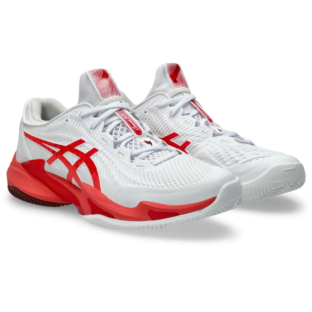 calzado padel asics court ff 3 novak clay con amortiguación gel