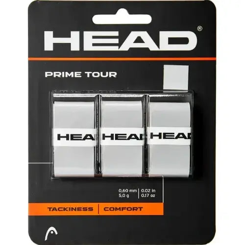 overgrip head prime tour gris ideal para raquetas de alto nivel