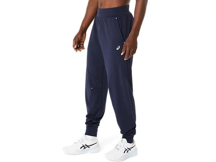 pants tenis asics court warm up pant hombre azul midnight para calentamiento en cancha