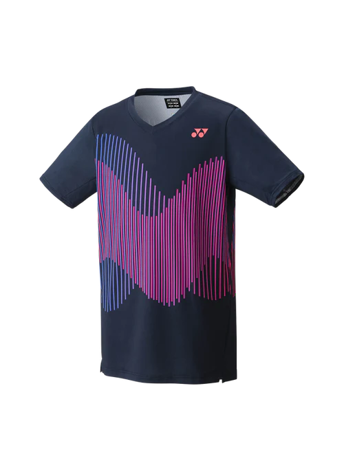 playera yonex color azul índigo con control de humedad y frescura