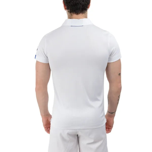 polo blanca babolat hombre con diseño ergonómico y ajuste cómodo