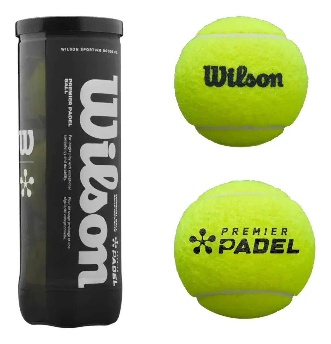 bote wilson premier padel con diseño profesional y logo visible