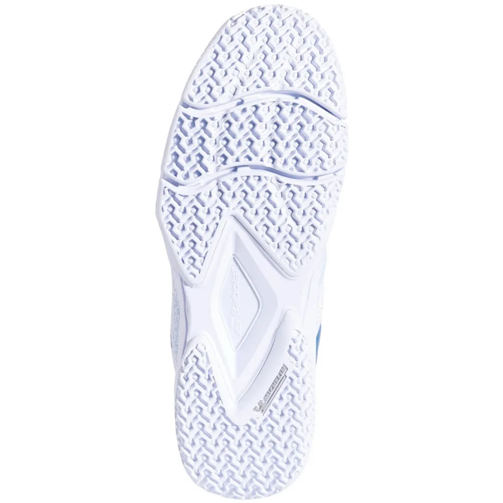 calzado para pádel mujer babolat sensa blanco con suela michelin padel