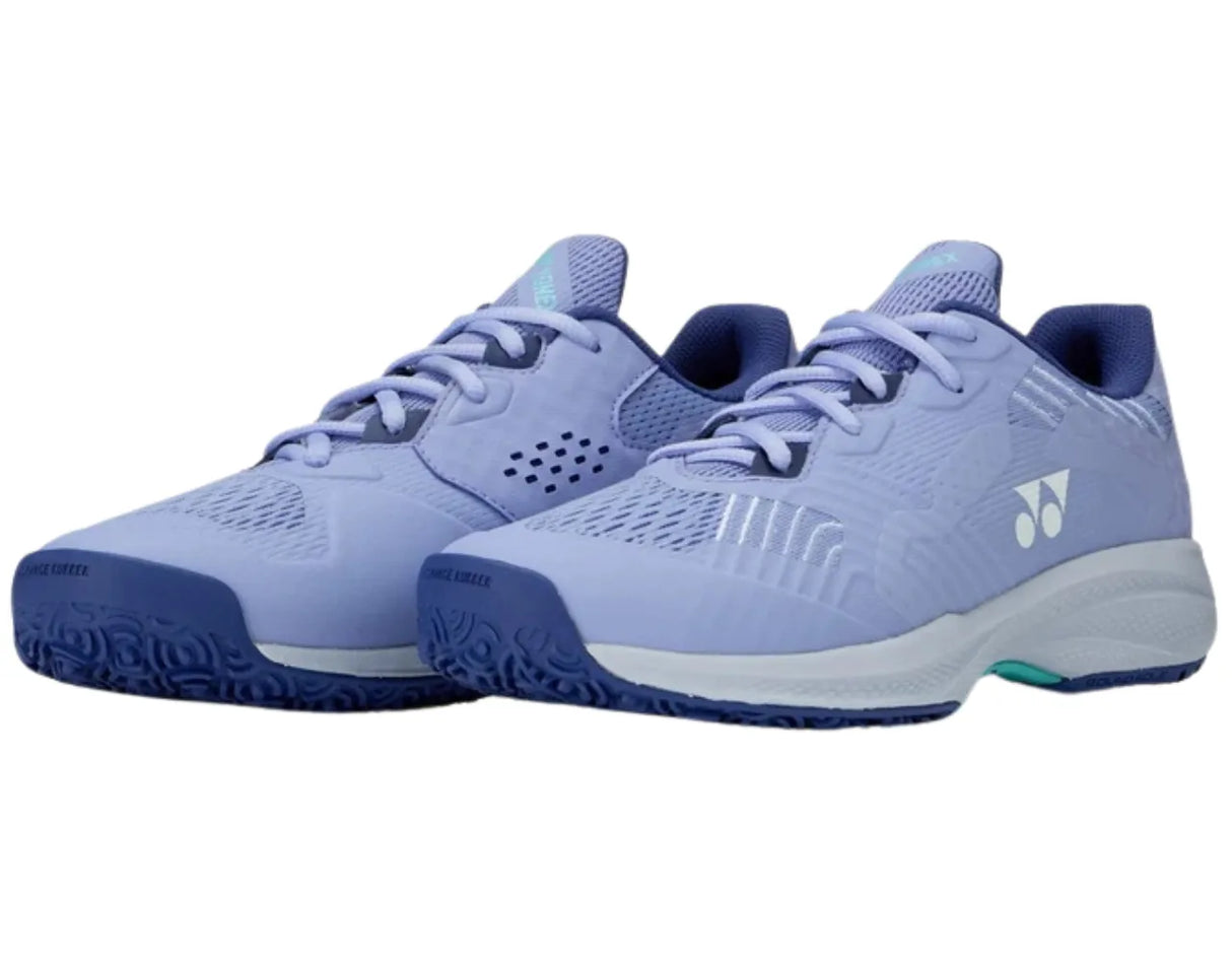 calzado yonex para mujer color mist purple con amortiguación power cushion+