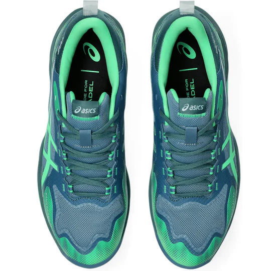 Tenis ASICS SONICSMASH FF Saba Blue Vital Green para Pádel
