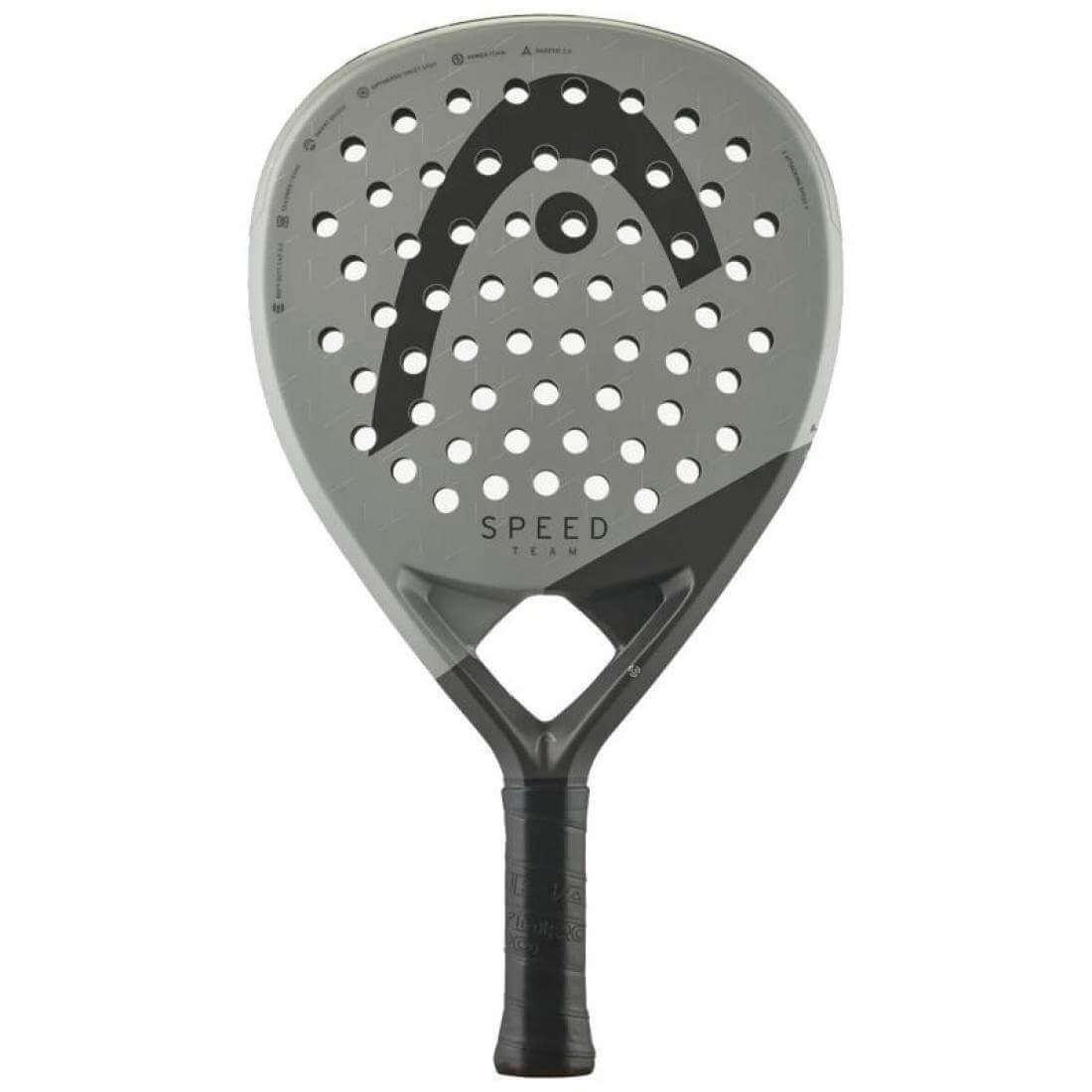 pala de padel head speed team 2025 forma de lágrima gris