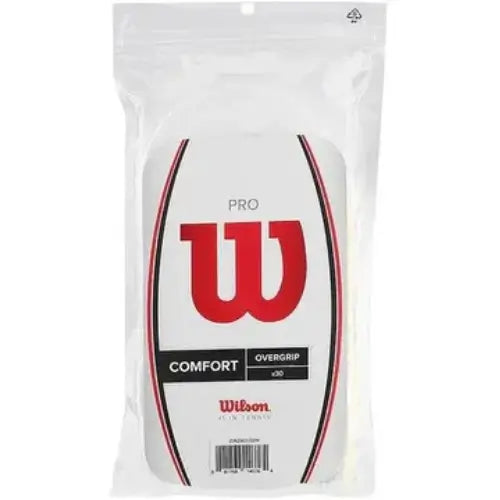 overgrips wilson pro blancos x30 con tacto suave y alta absorción
