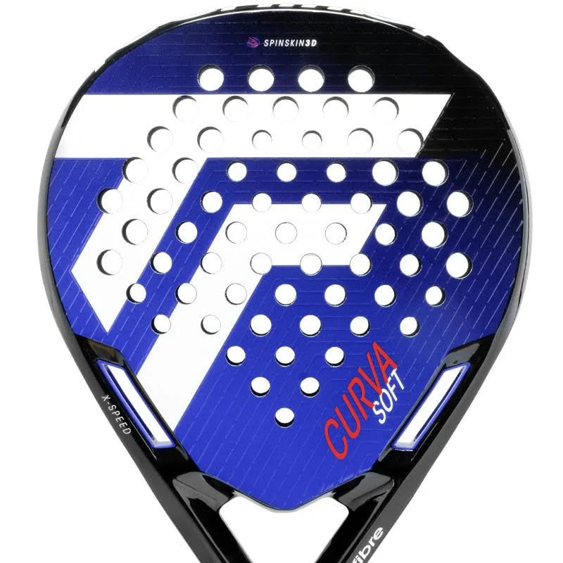 pala tecnifibre curva soft 2025 con forma redonda y respuesta suave